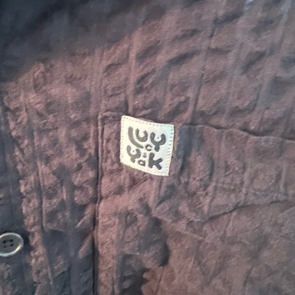 US 28 Lucy & Yak Fran Cotton Seersucker Jumpsuit Black - Picture 3 of 9